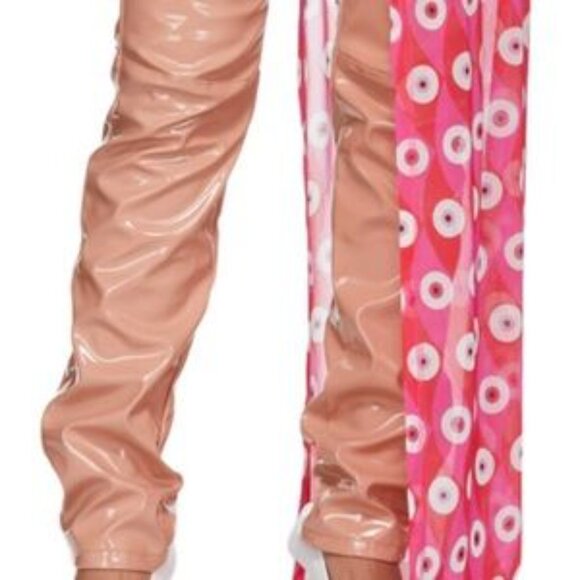 Women Pants & Jumpsuits Pink Vinyl Frey Trousers - Picture 4 of 4